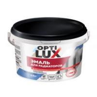 Эмаль Белая 0,5 кг.Оптилюкс д/рад-ров и металла, б/запаха акрил./12