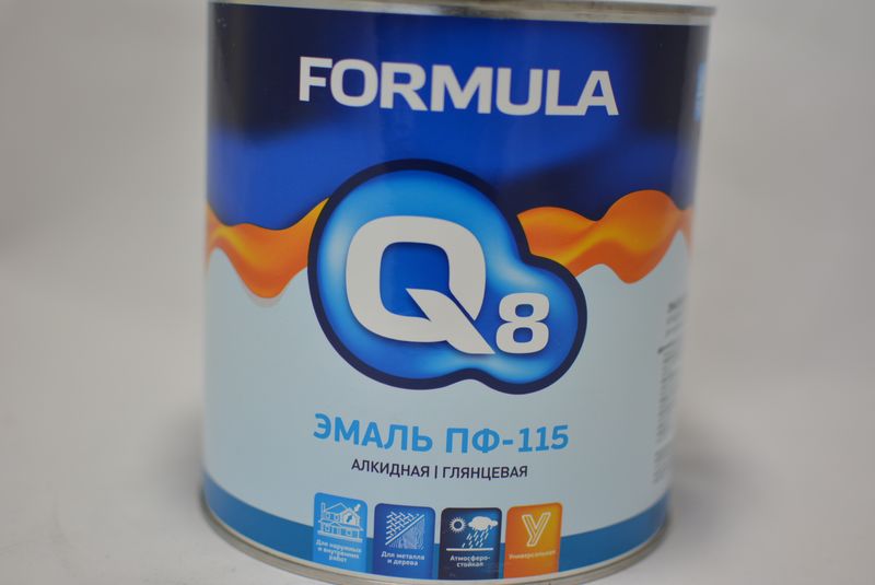 Эмали q8. Formula q8 эмаль ПФ 266 красно-кор. 6кг.. Эмаль Formula q8 ПФ-115 0,4кг морская волна. Химическая формула эмали. Эмаль ПФ-115 коричневая 1.9кг Formula q8 обзоры.