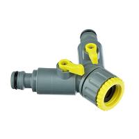 Разветвитель 2-х канальный, штуцерный 3/4-1/2 регулируемуй 169001