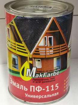 Эмаль Зеленая 0,9 кг. MakFarbe ПФ-115/14