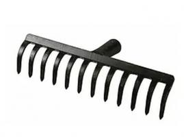 Грабли 12 ти зубые прямые , эмаль  простые ГП -12