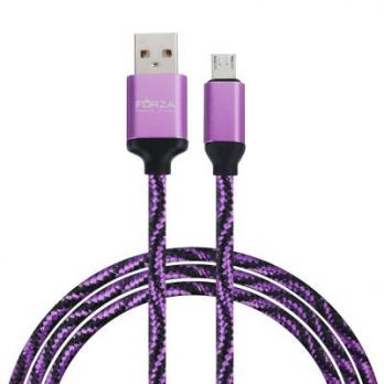 Шнур д/зарядки смартфонов 1ммикро  USB 1,5 А  470033 тканевая оплетка