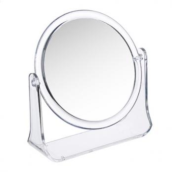 Зеркало настольное  круглое Д-14 пластик прозрачный347001