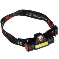 Фонарик налобный 3 режима, 1 LED / 221013