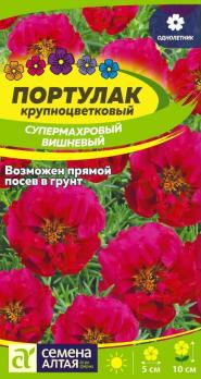Цветы Портулак СуперМахровая Вишневый /Сем Алт/цп 0,1 гр.
