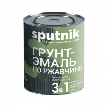 Эмаль -грунт по ржавчине 3в1Голуба 0,8 /14/Спутник