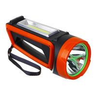 Фонарь прожектор, LED+СОВ, 6 режимов,2400мАч,USB кабель/223073