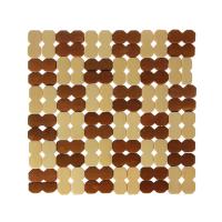 Подставка под горячее Клетка 19х19 см, бамбук/888028