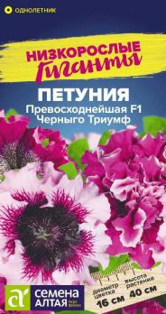 Цветы Петуния Превосходнейшая Черныго триумф /Сем Алт/цп 10 шт. Низкорослые