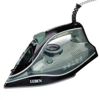 Утюг 249-026 Leben с отпарив. 2000 Вт.керам. покр. Зелен.