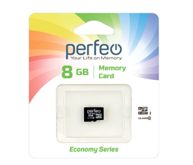 Карта памяти Perfeo microSD 8 Gb б/адаптера economy series