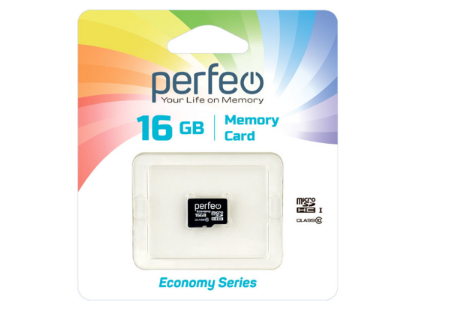 Карта памяти Perfeo microSD 16 Gb б/адаптера economy series