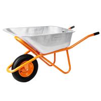 Тачка садово-строительная 90л/200кг634063 ЕРМАК усиленная одноколесная