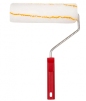 Валик 200 мм полиакрил белый сжелтой полосой