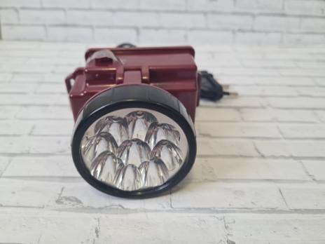 Фонарик налобный аккум.,9 LED ВL-9000