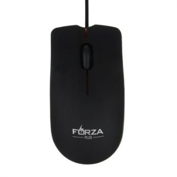 Мышь Forza 405-013 Компакт провод. 1200DPI черн. Soft Touch