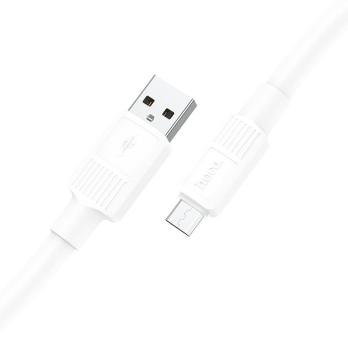 Кабель для зарядки  Микро USB*USB 1м, 4А*09158 белый НОСО