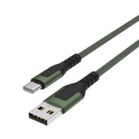 Кабель для зарядки Type-C, USB,1,5м, 3А/931096 тканевый_2