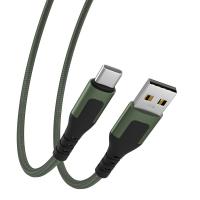 Кабель для зарядки Type-C, USB,1,5м, 3А/931096 тканевый_3