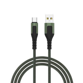 Кабель для зарядки Type-C, USB,1,5м, 3А/931096 тканевый