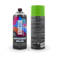 Аэрозоль DECORIX Ярко-зеленая эмаль алкид. универсал. 520 мл