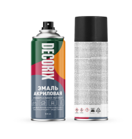 Аэрозоль DECORIX Черная  МАТОВАЯ   алкид. универсал. 520 мл