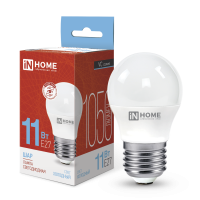 Лампа СВЕТОДИОДНАЯ Е27   HOME 11Вт/75Вт/маленький шарик    LED-А60