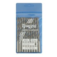 Сверло по мет. 7,0х110мм*10*1119676 ТУНДРА  НSS цилинд. хв._1