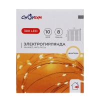 Гирлянда ЗАНАВЕС нить росы шампань 200х300см,*382123  10 нитей, ПУЛЬТ_8