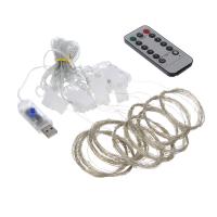 Гирлянда ЗАНАВЕС нить росы шампань 200х300см,*382123  10 нитей, ПУЛЬТ_1