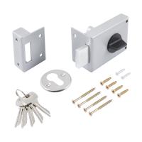 Замок накладной ЗЕНИТ ЗН-1-1-1 (серый) 1риг 4кл*16219_1