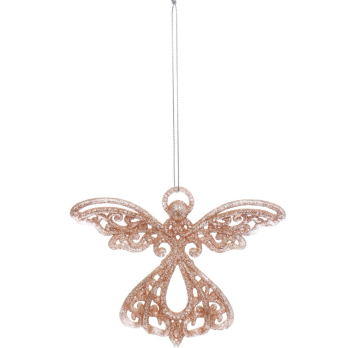 Подвеска на Елку Волшебный ангел 10*13см*9161327 Розовое золото