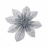 Украш. елочное ЦВЕТЫ на прищепке13х13 см,2шт,арт.2*397408_1