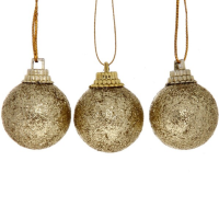 Шары  елочные набор 3 см , 9 шт*2010527 блест.ЗОЛОТО_1
