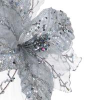 Пуансетия 20см на прищепке, металл*348046_1