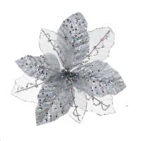 Пуансетия 20см на прищепке, металл*348046_2