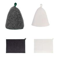 Банный набор 2 пр.  (шапка, коврик)*364271 эконом