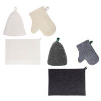 Банный набор 3 пр.  (шапка, варежка, коврик)*364270 эконом