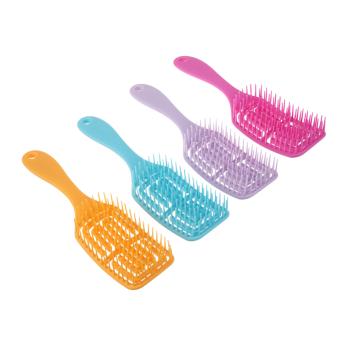 Расческа массажная продувная 20,5 см *319213   4 цвета