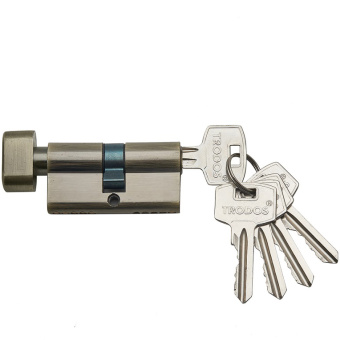 Сердцевина д/замка ЦМВ 60 мм 5 ключа  бронза*208084