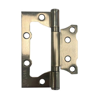 Петля 100х75х2 Vrata без врезки (бабочка) НИКЕЛЬ*208311 *1штука  флоупак