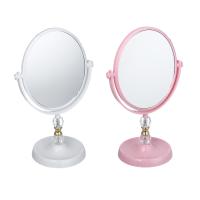 Зеркало настольное  пластик 17х14 см* 301279 с декором, стекло, высота 29 см