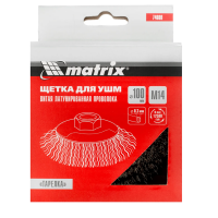 Щетка металл д/УШМ 100мм М14 ТАРЕЛКА  Латунь74608_2