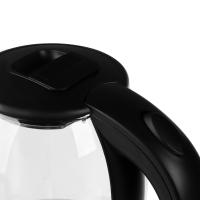 Чайник электрический 1,8л, 1500 Вт* 291145 стекло, черный (без подсветки)_5