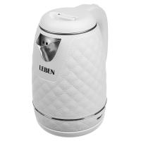 Чайник Leben 291-121/8 элек. 1,8л 1500Вт Бел. нерж.ст. пласт.