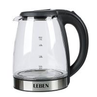 Чайник Leben 291-133 элек. 1,8л Стекло, черн._5