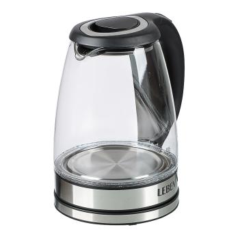 Чайник Leben 291-133 элек. 1,8л Стекло, черн.