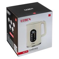 Чайник Leben 291-135 элек.1,7л двойн.стенки пласт./нерж.ст. олив. поддерж.температ._8