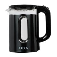 Чайник Leben 291-143 элек.1,8л 1500Вт Серый стекл.кол. пластм. метал._3