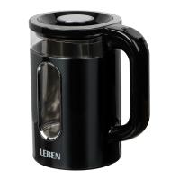 Чайник Leben 291-143 элек.1,8л 1500Вт Серый стекл.кол. пластм. метал._7